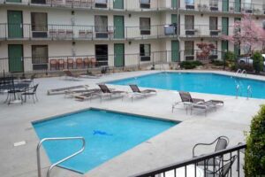 Outdoor pool at Valley Forge Inn