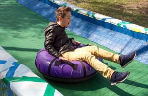 hill tubing in the summer